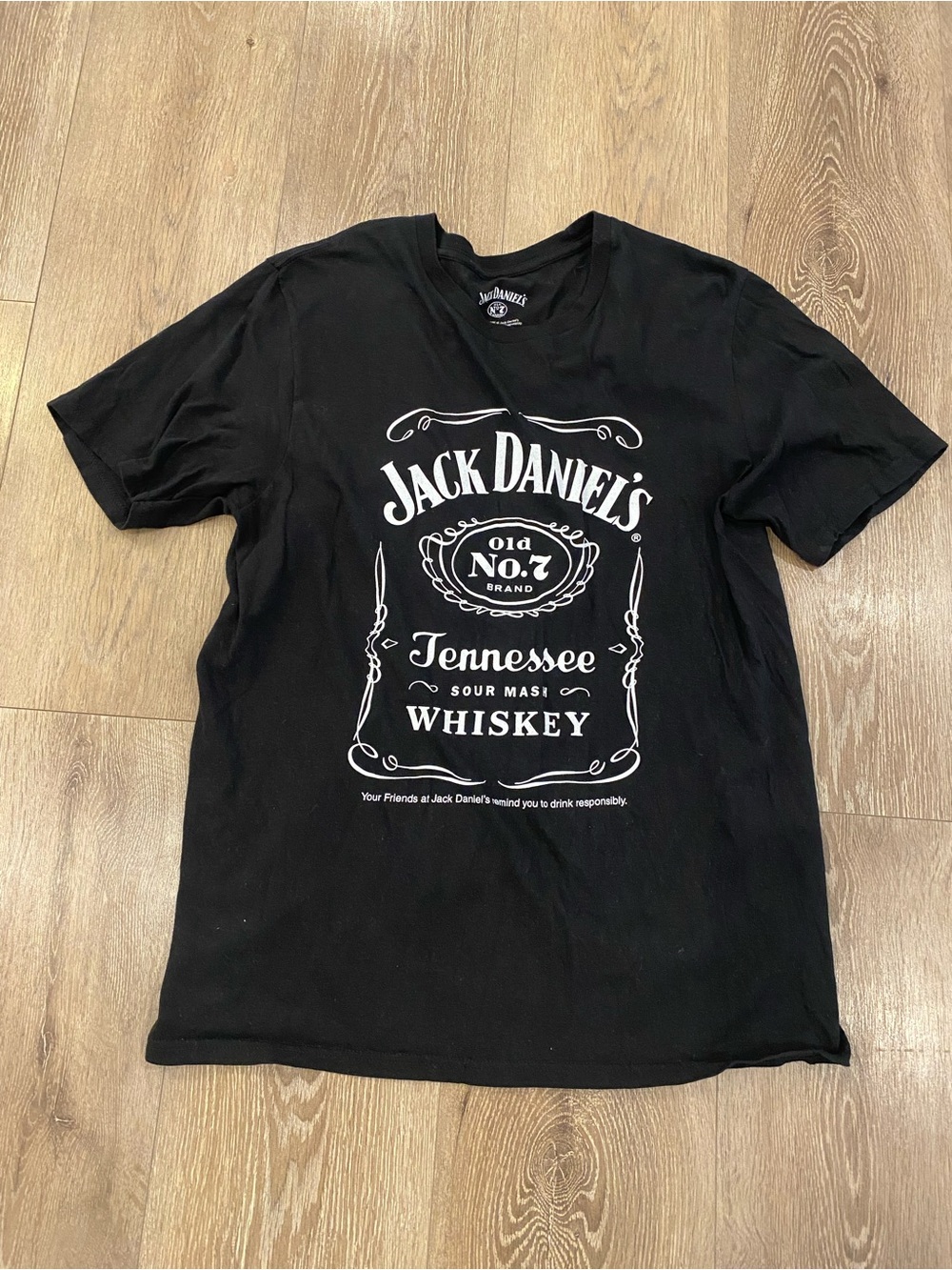 Jack Daniels Black Tennessee Whiskey Logo T-Shirt - Men